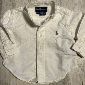 Ralph Lauren Kids White Button-Down Shirt 9m